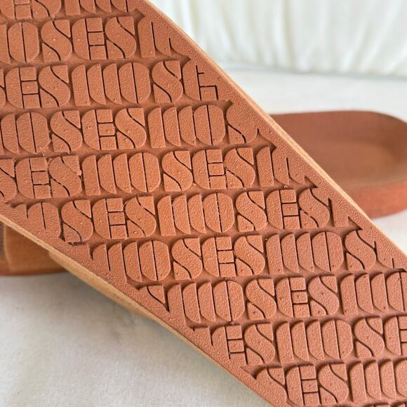 Freedom Moses Sandals 42 43 12 Tan Velveteen Rust Boho Comfort Western Travel - Picture 3 of 7